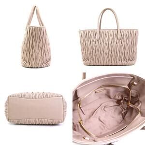 Miu Miu Beige pink Tan bag handbag shoulder leather